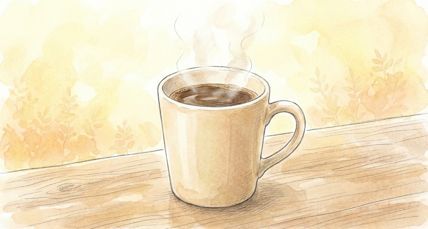 温かいお茶でほっと一息つく時間